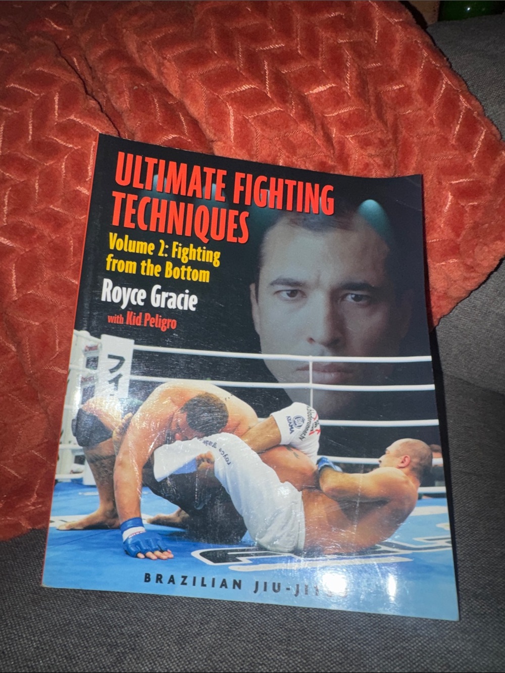 Signed Royce Gracie Softcover Book | Ultimate Fighting Techniques Vol 2 MMA